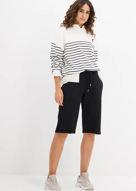 Oversized sweater in een katoenmix, bonprix