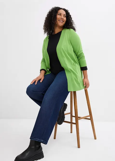 Geribd shirt met biologisch katoen (set van 2), bonprix