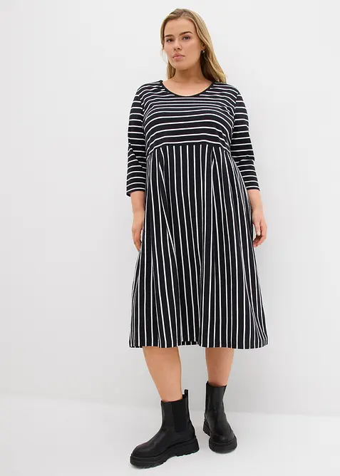 Midi jurk van katoenen jersey, bonprix