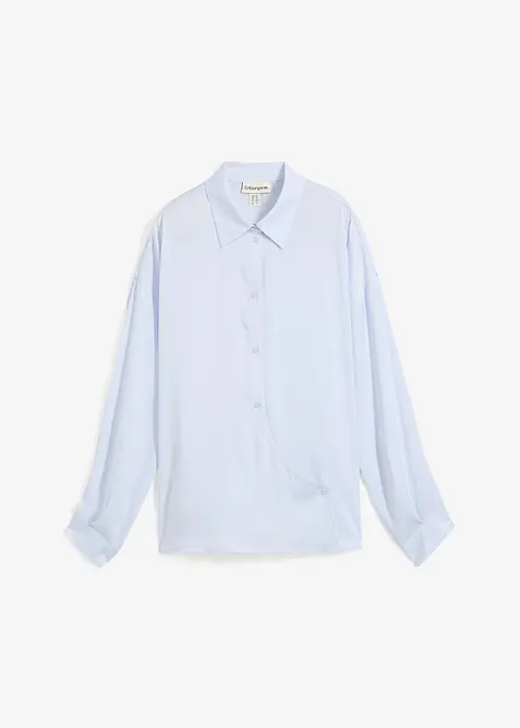 Overhemdblouse van soepel satijn, bonprix
