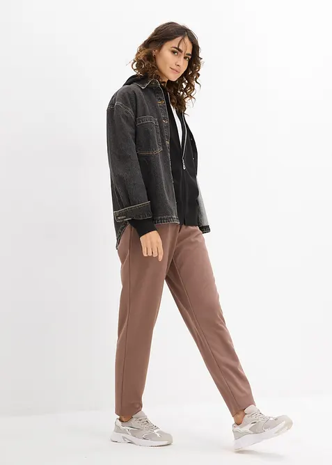 Sweatvest scuba met lange mouwen, bonprix