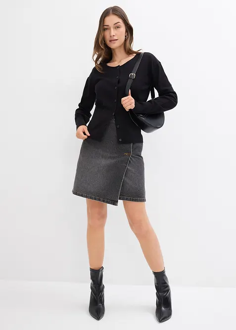 Gebreid vest in een katoenmix, bonprix