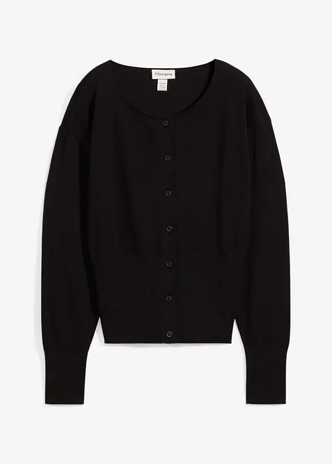 Gebreid vest in een katoenmix, bonprix