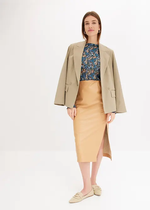 Imitatieleren rok, bonprix