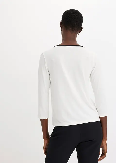 Shirt met contrasterende boorden, bonprix