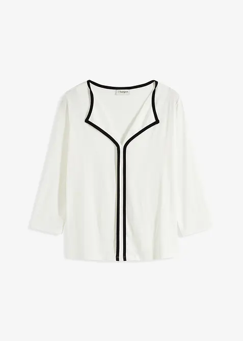 Shirt met contrasterende boorden, bonprix