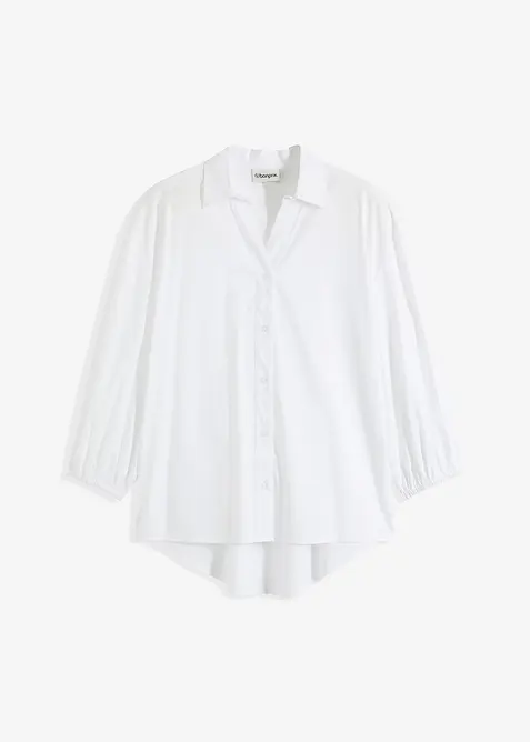 High-low blouse met ballonmouwen, bonprix