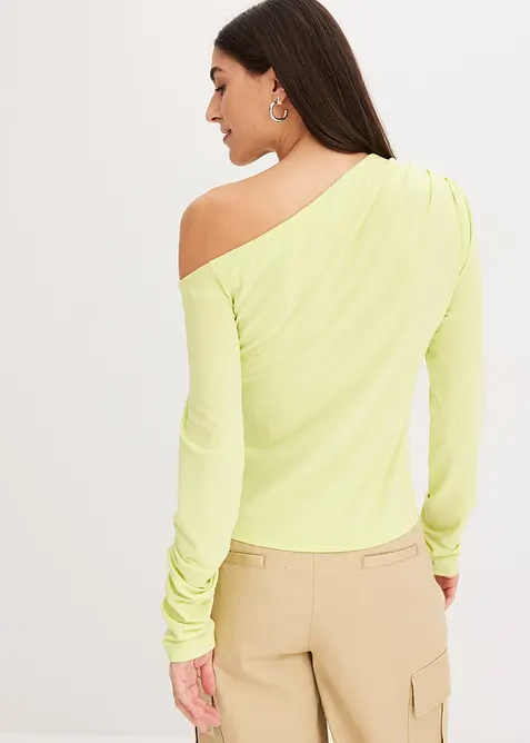 Off shoulder shirt met rimpels, bonprix