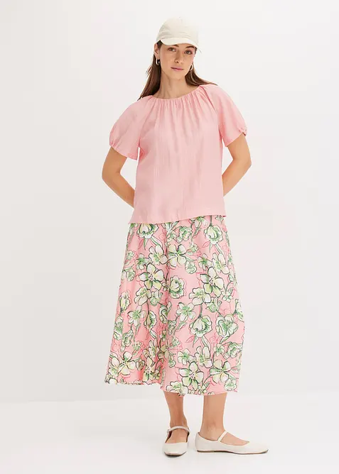 Blouse van gestructureerde crinkle, bonprix