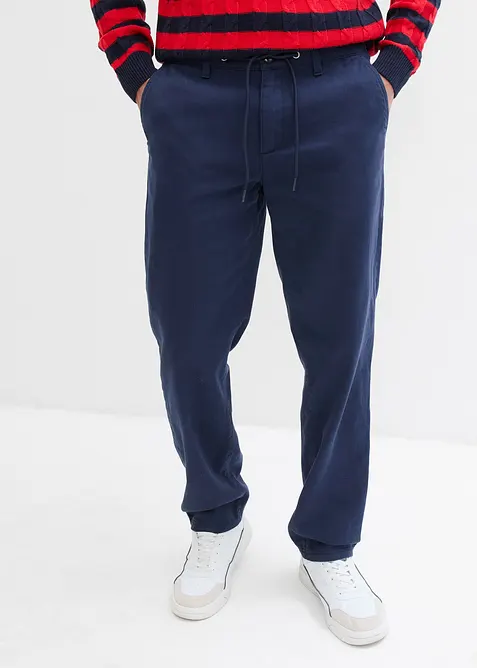 Relaxed fit chino van puur katoen, straight, bonprix