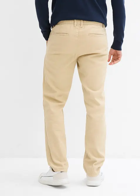 Relaxed fit chino van puur katoen, straight, bonprix