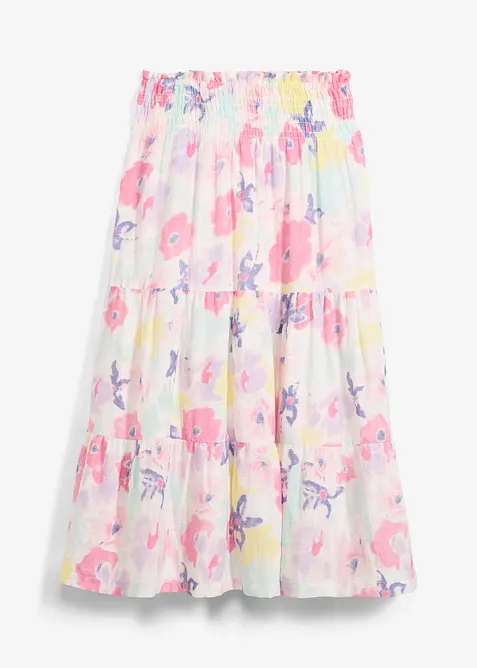 Strokenrok van mousseline, bonprix