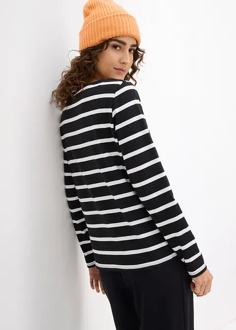 Henley shirt van biologisch katoen, bonprix