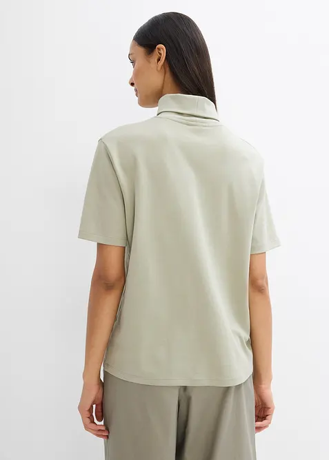 Shirt met col van biologisch katoen, bonprix