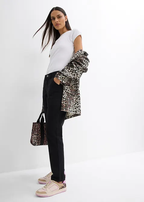 Twill broek in een elastische katoenmix, bonprix