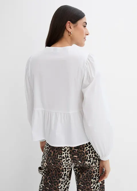 Blouse met lussen, bonprix