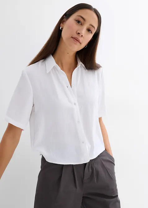 Boxy blouse van lichte cr&ecirc;pe, bonprix