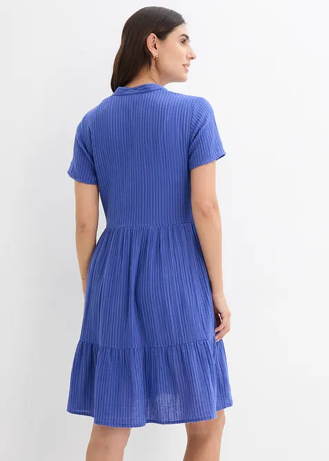 Gestreepte jurk van mousseline, bonprix