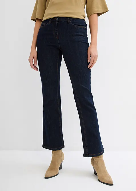 Bootcut stretch jeans, mid waist, bonprix