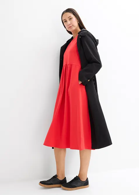 Wijd uitlopende jersey jurk, bonprix