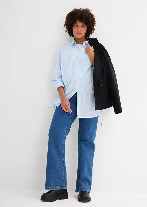 Oversized blouse van katoen, bonprix