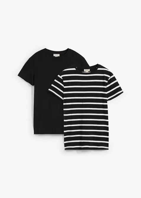 T-shirt (set van 2), bonprix