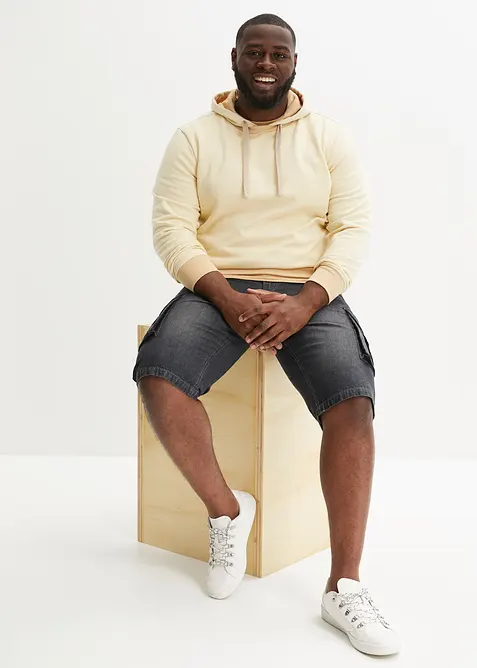 Cargo jeans bermuda, relaxed fit, bonprix