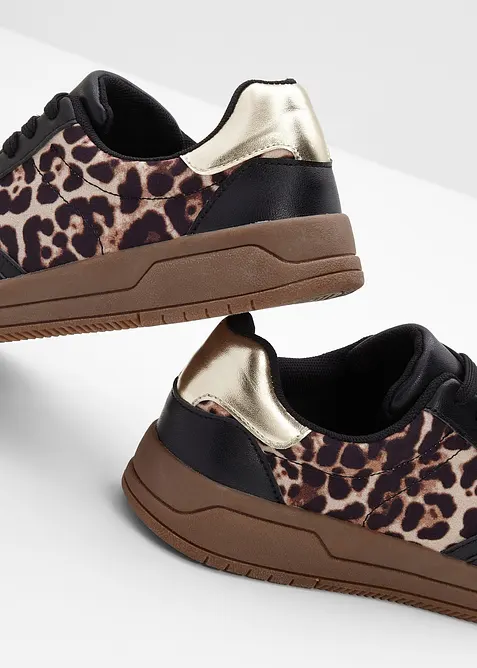 Sneakers met animal print, bonprix