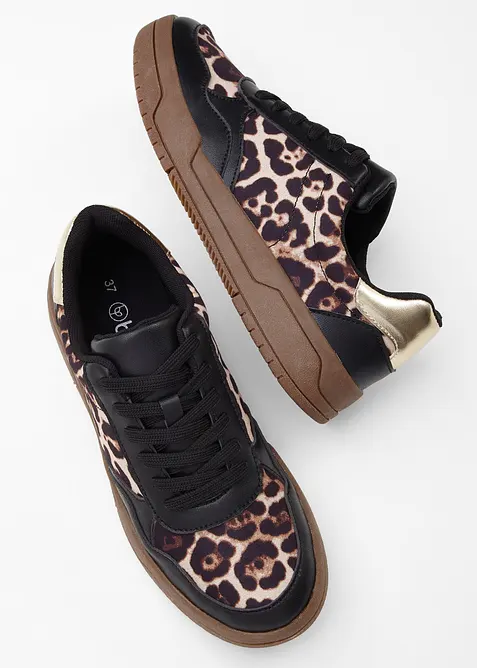 Sneakers met animal print, bonprix