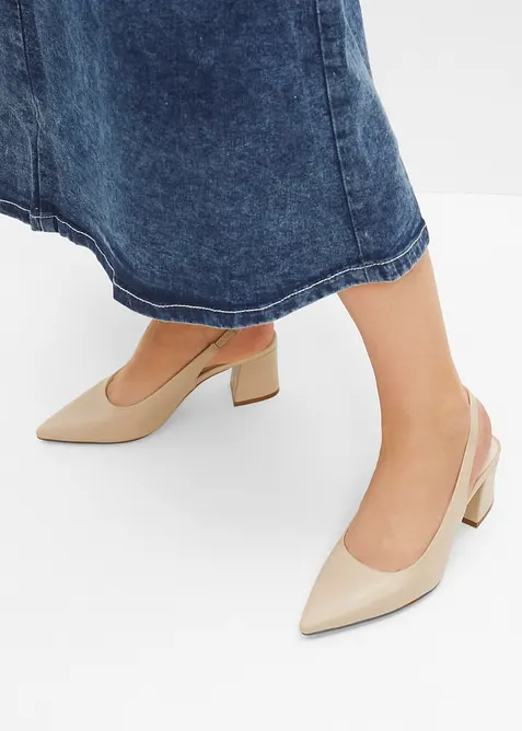 Slingpumps met blokhak, bonprix