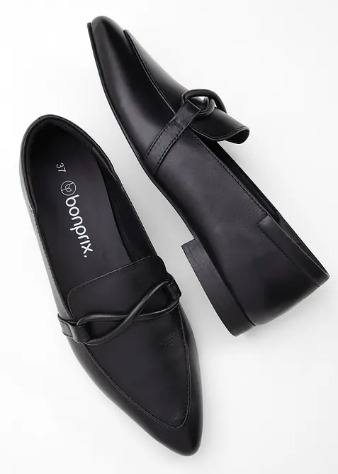 Leren loafers, bonprix