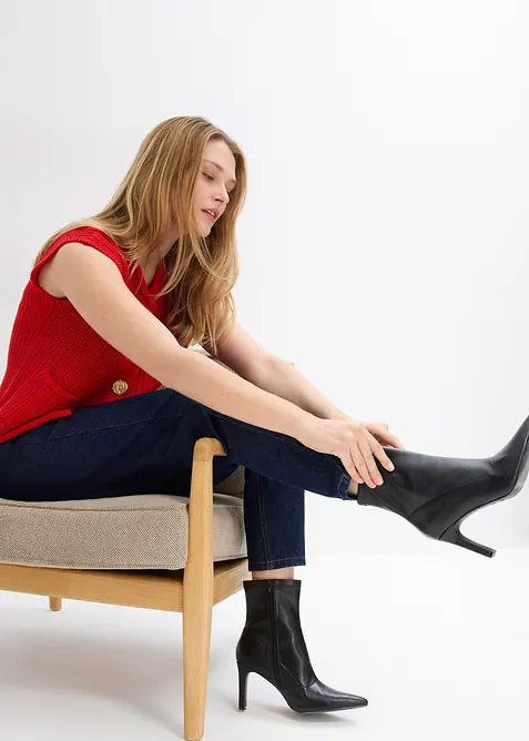 Mom jeans high waist, cropped, bonprix