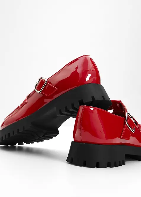 Chunky loafers met cut-outs, bonprix