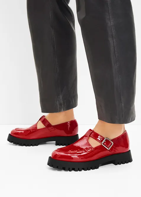 Chunky loafers met cut-outs, bonprix