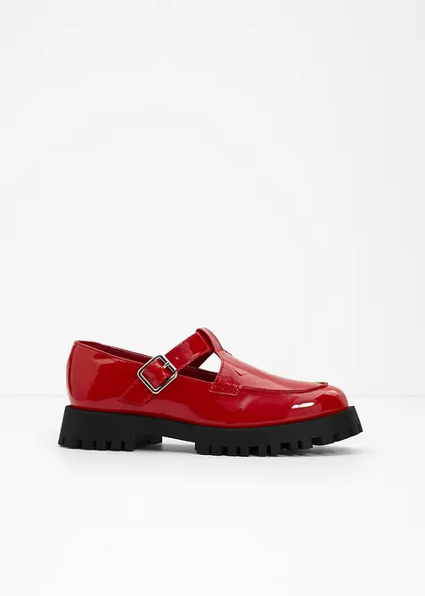 Chunky loafers met cut-outs, bonprix