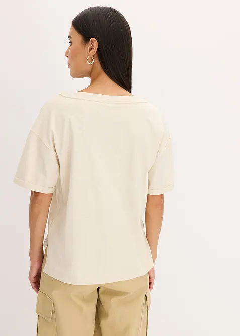 Oversized shirt van puur katoen, bonprix