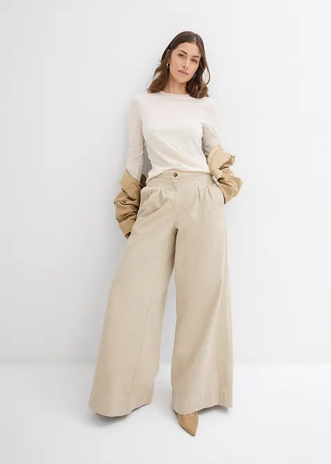 Semi-transparante longsleeve, bonprix