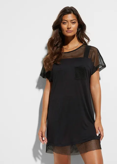 Lang strandshirt van viscose, bonprix