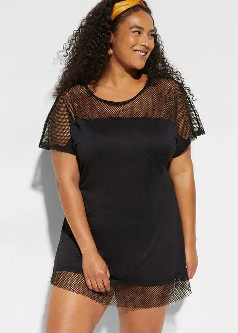 Lang strandshirt van viscose, bonprix