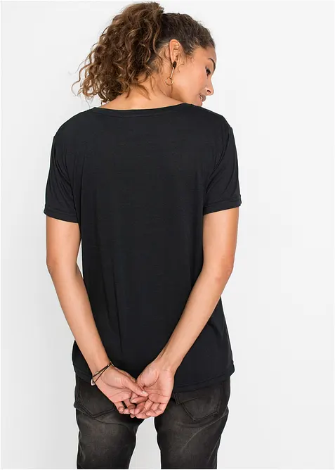 T-shirt met V-hals, bonprix