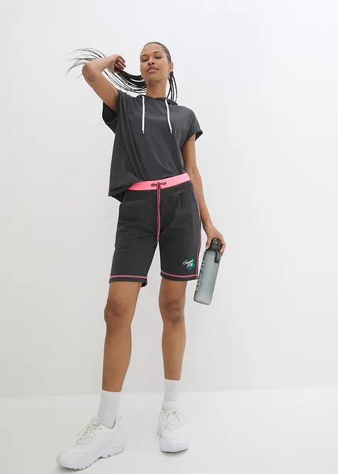 Sweat short van katoenmix, bonprix