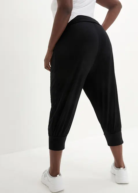 Loungewear harembroek in caprilengte, bonprix