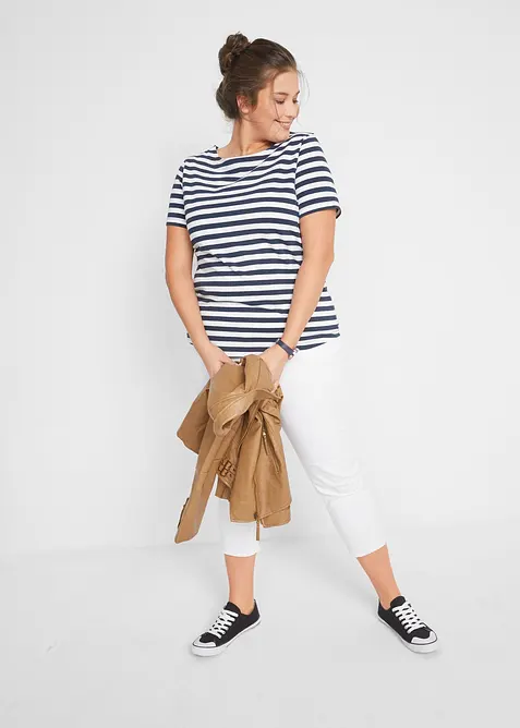 Shirt met boothals, bonprix