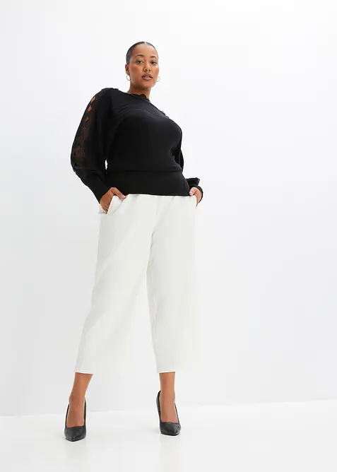 Trui van een soepele viscosemix, bonprix