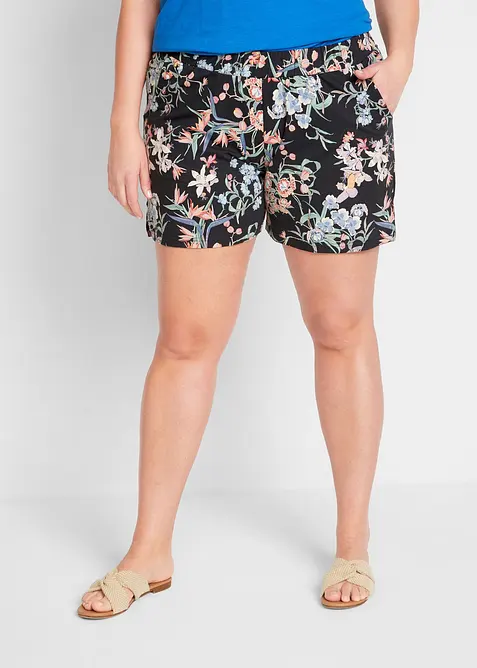 Katoenen jersey short met comfortband (set van 2), bonprix