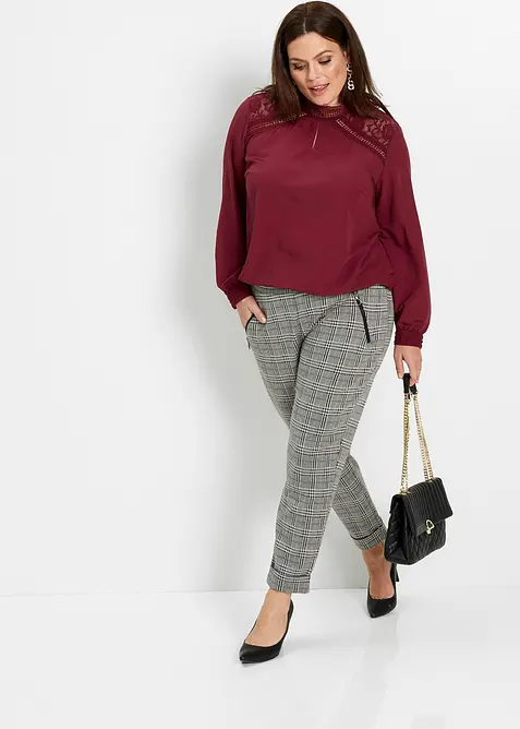 Mooie Glencheck instapbroek, bonprix