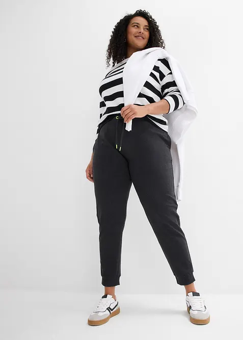 Joggingbroek met boordjes, bonprix