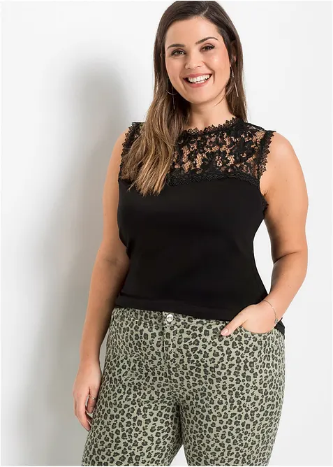 Top van een zachte viscosemix, bonprix