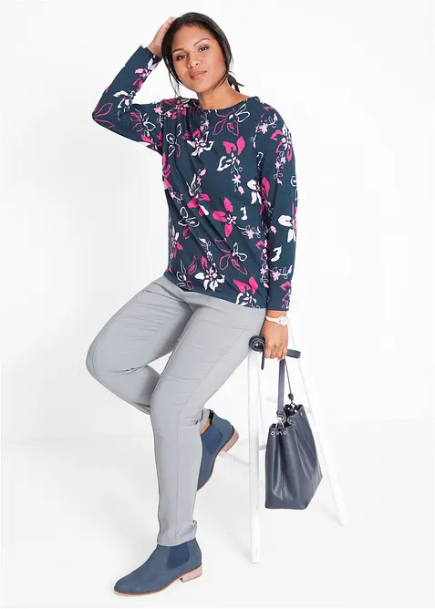 Longsleeve met bloemenprint, bonprix