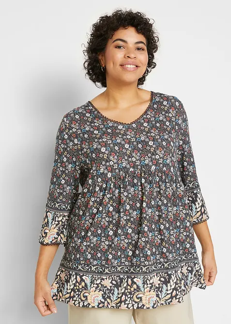 Shirt tuniek van viscose, bonprix